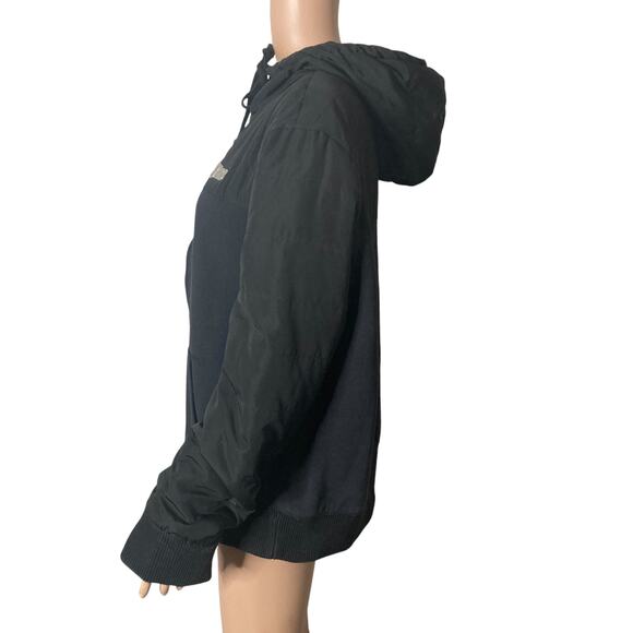 Disney Paris Bomber Jacket Mens XL Spell Out Pin Full Zip Black - Picture 3 of 10